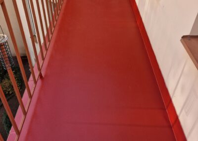 Hydroizolace balkónu červená